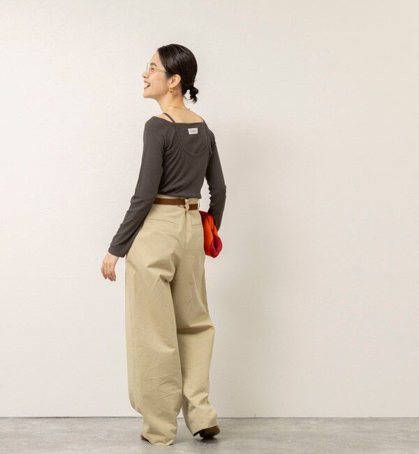 MAQWEL「【MAQWEL/マクウェル】ウォッシャブルレイヤードプルオーバー」|Tシャツ・カットソー|