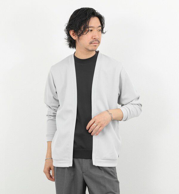 NOLLEY'S goodman「針抜きジャージ ボタンレスカーディガン 26SS」|カーディガン|