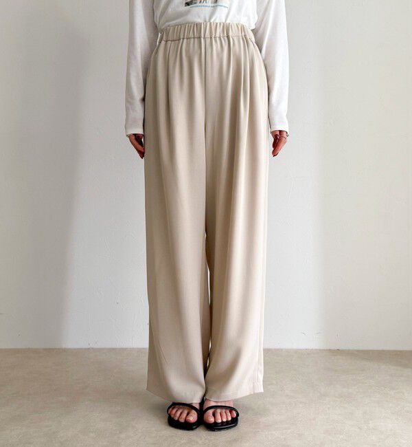 fredy emue「【ラクなのにきちんと見え】シャラリツイル イージーパンツ」|チノ|