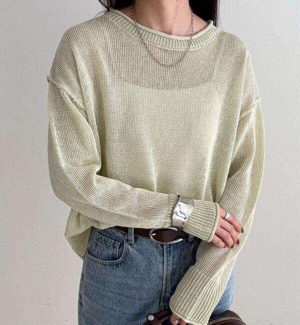 fredy emue「LINEN100ニットプルオーバー」|ニット・セーター|