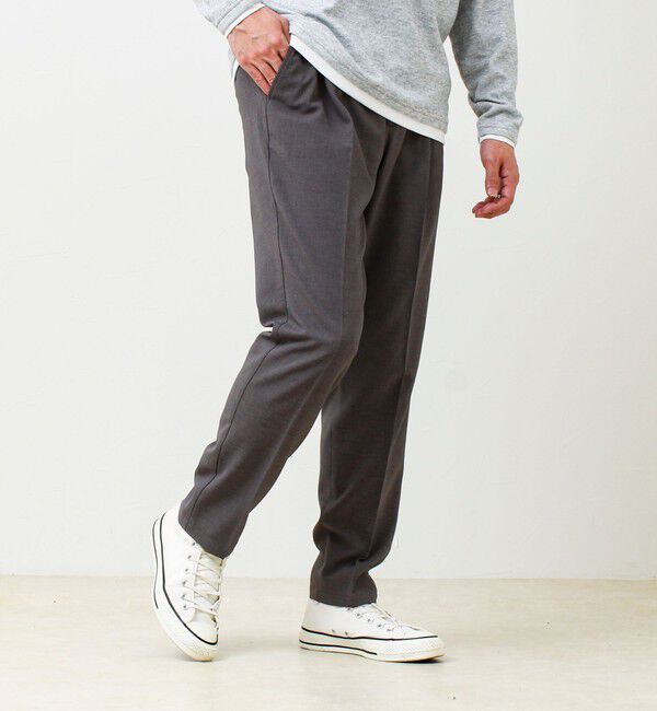 GLOSTER「【セットアップ対応】リネンタッチドビーイージーパンツ」|チノ|