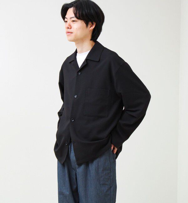 GLOSTER「【春夏に着たい上品素材】リネンタッチドビーワークシャツ」|シャツ・ブラウス|