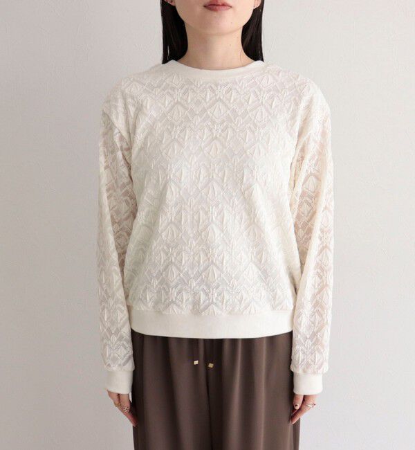 fredy emue「ストレッチレース2WAYプルオーバー」|Tシャツ・カットソー|