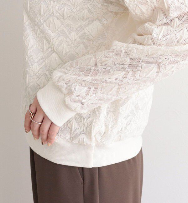 fredy emue「ストレッチレース2WAYプルオーバー」|Tシャツ・カットソー|