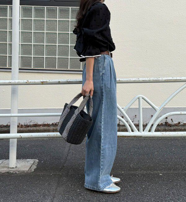 fredy emue「【大人気シリーズの最新作】バック釦配色ギャザーブラウス」|シャツ・ブラウス|