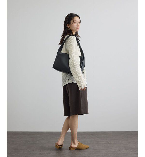 SALON adam et rope'「【WEB限定】スプリットレザーHOBOバッグ」|ハンドバッグ|