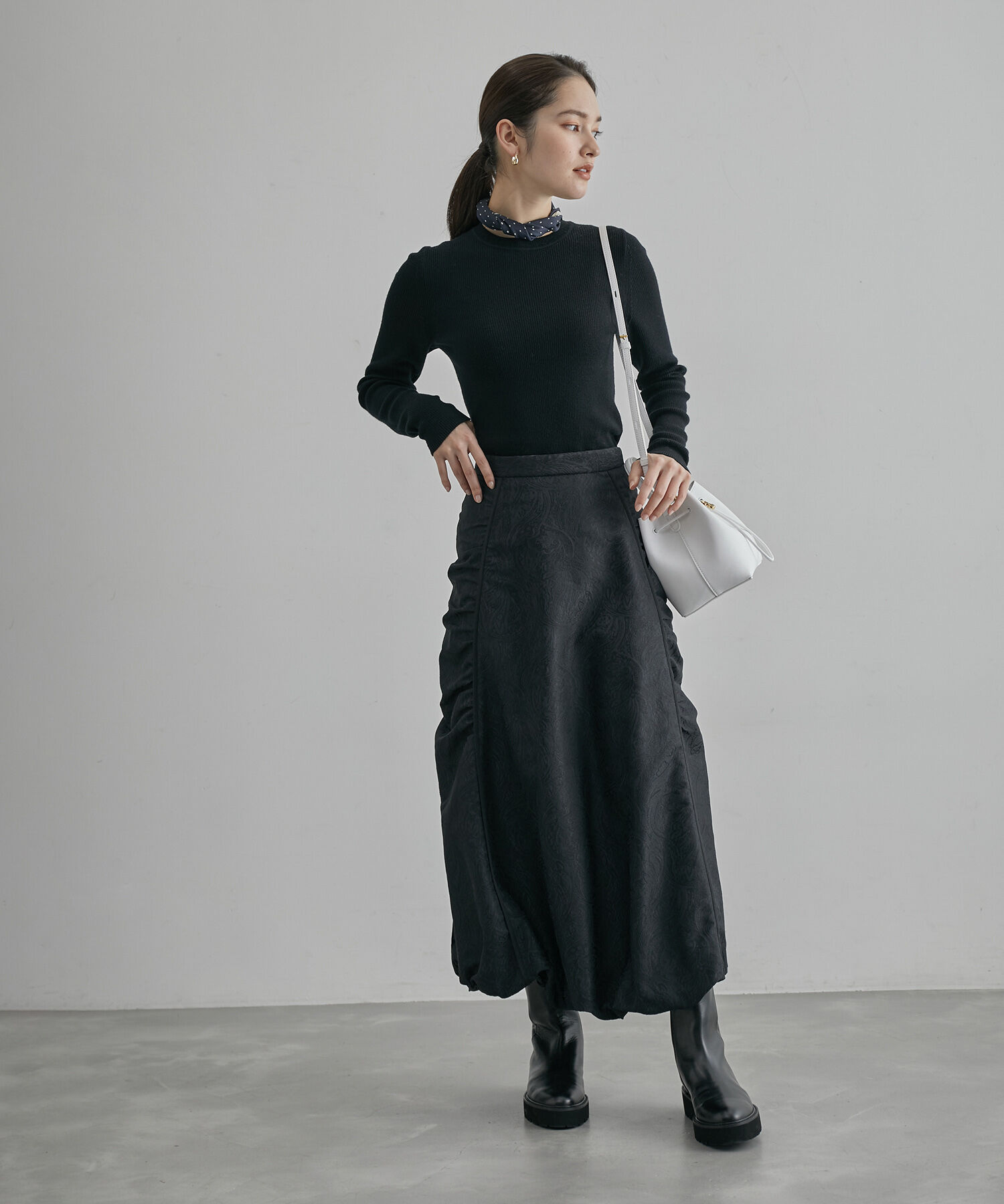 ROPE「ジャガードスカート」|スカート|