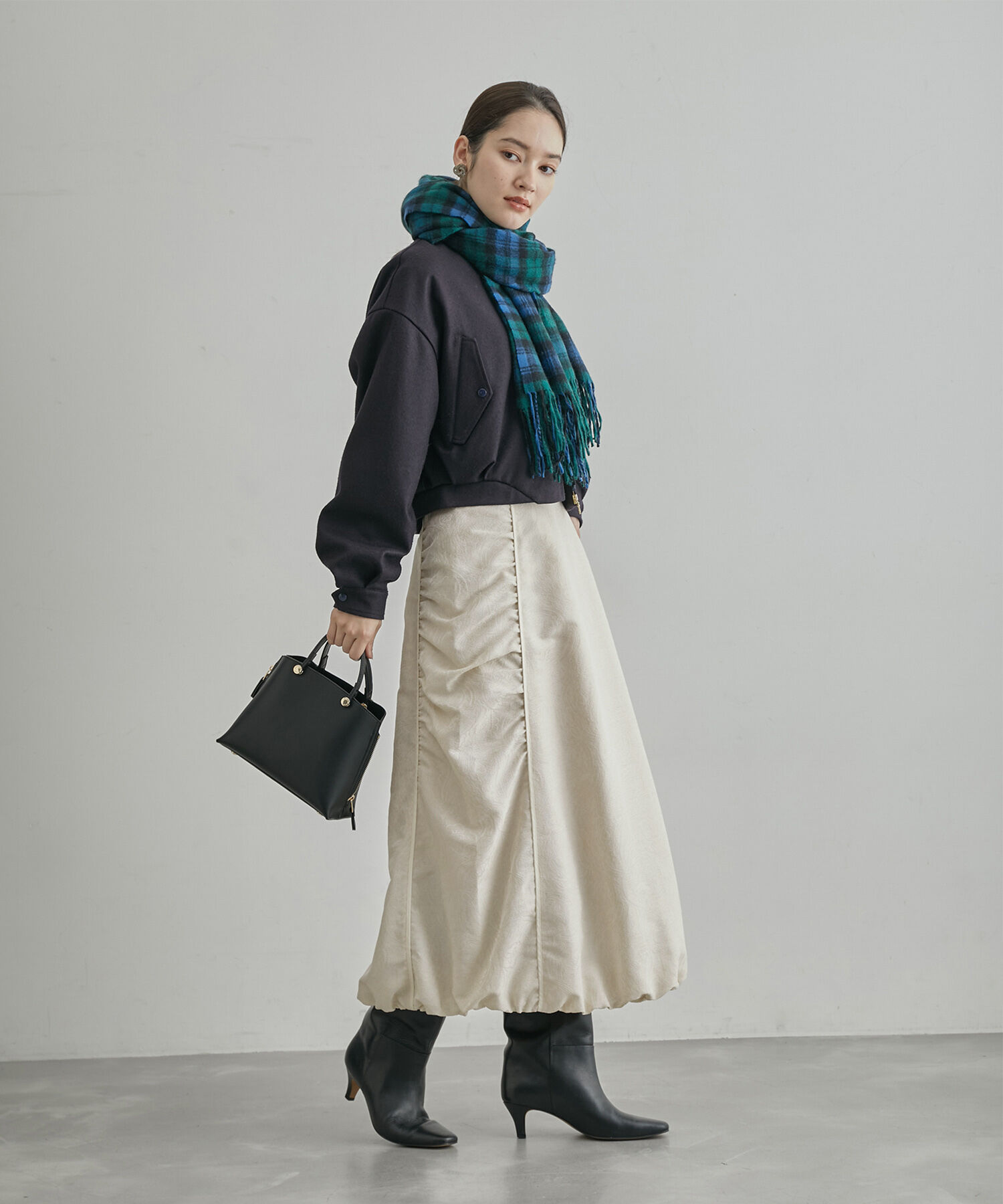 ROPE「ジャガードスカート」|スカート|