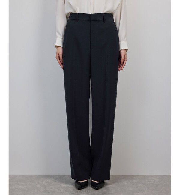 ROPE「トリアセダブルクロス ストレートワイドパンツ/イージーケア・セットアップ対応・25AW」|チノ|