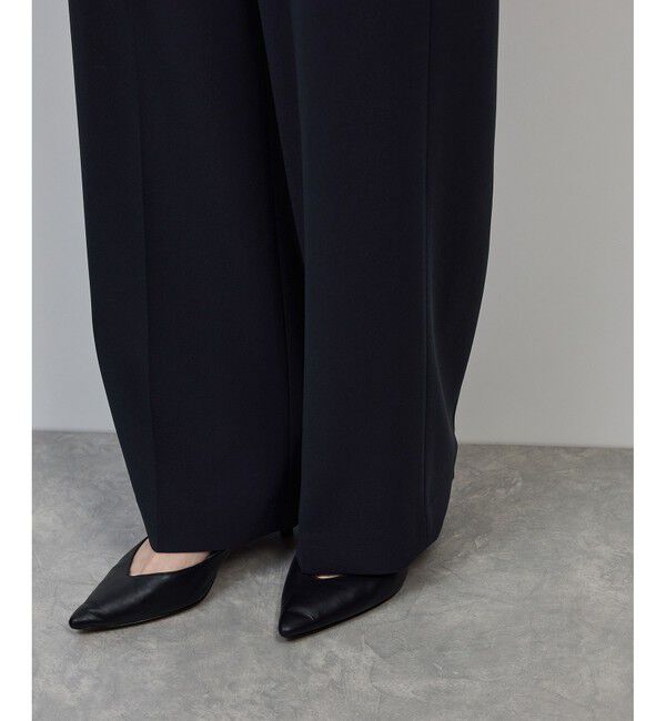 ROPE「トリアセダブルクロス ストレートワイドパンツ/イージーケア・セットアップ対応・25AW」|チノ|