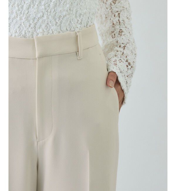 ROPE「トリアセダブルクロス ストレートワイドパンツ/イージーケア・セットアップ対応・26SS」|チノ|