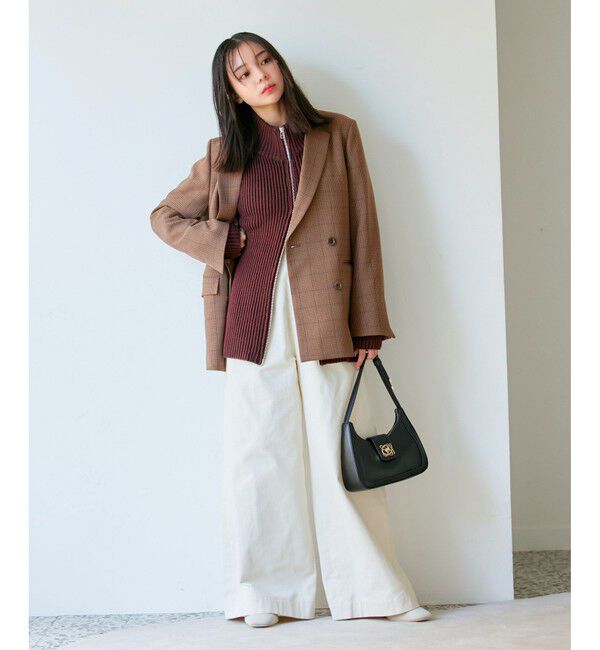 VIS「【洗える】微起毛バギーパンツ」|スラックス|