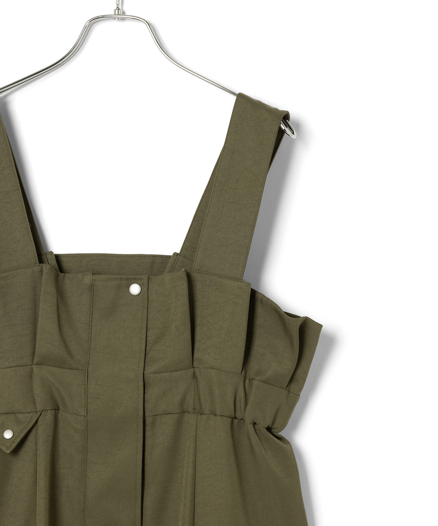 VIS「ミリタリービッグポケットジャンパースカート」|ジャンパースカート|