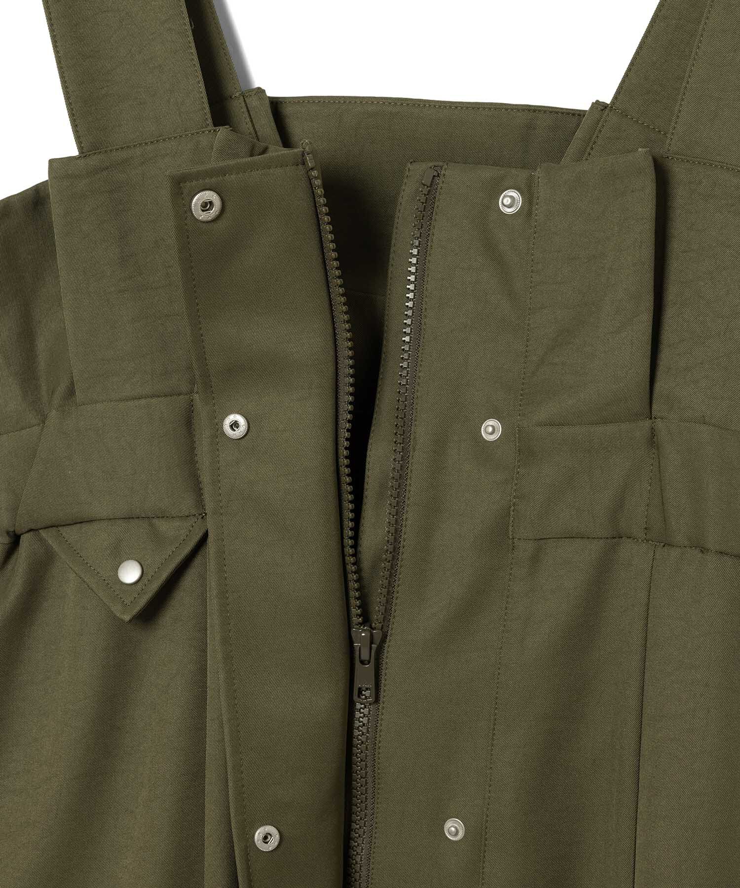 VIS「ミリタリービッグポケットジャンパースカート」|ジャンパースカート|