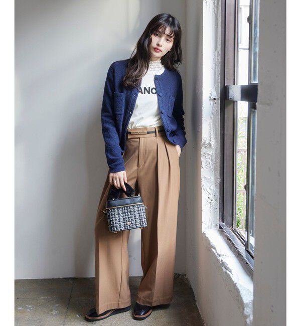 VIS「くるみ釦ニットカーディガン」|カーディガン|