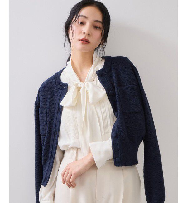 VIS「くるみ釦ニットカーディガン」|カーディガン|