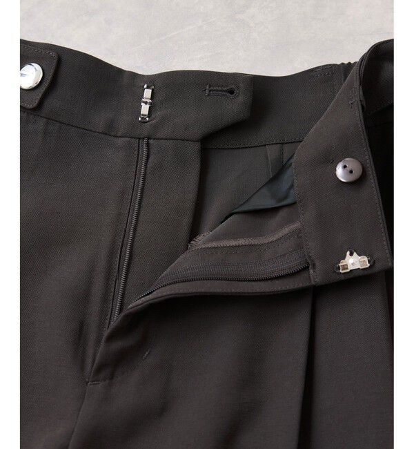 VIS「ツータックワイドパンツ/イージーケア」|チノ|