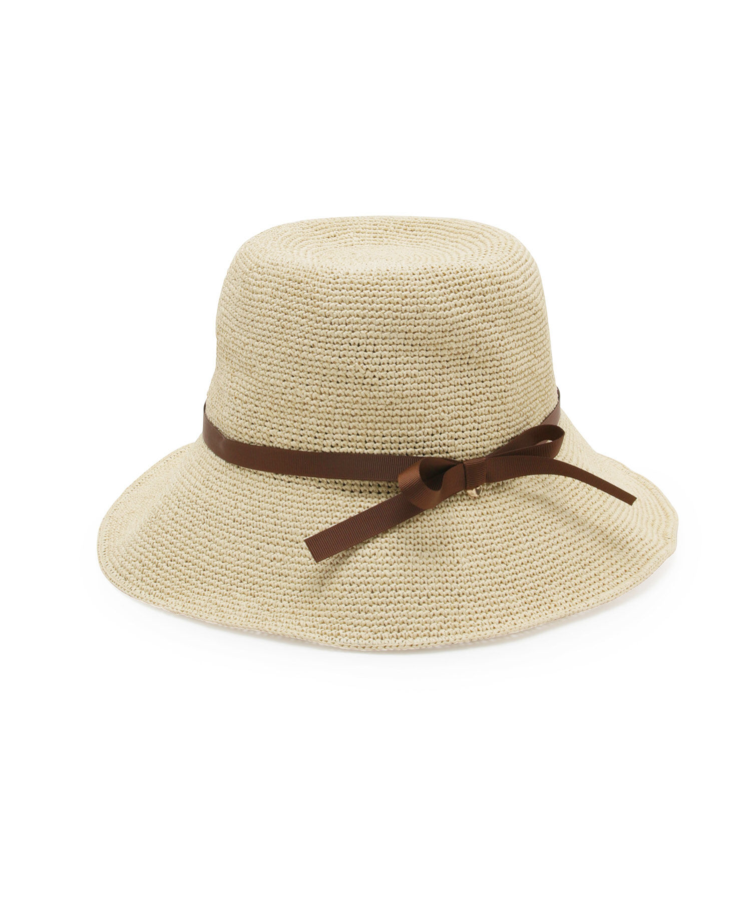 ROPE PICNIC PASSAGE「UVケア/細編みダウンハット」|ハット|