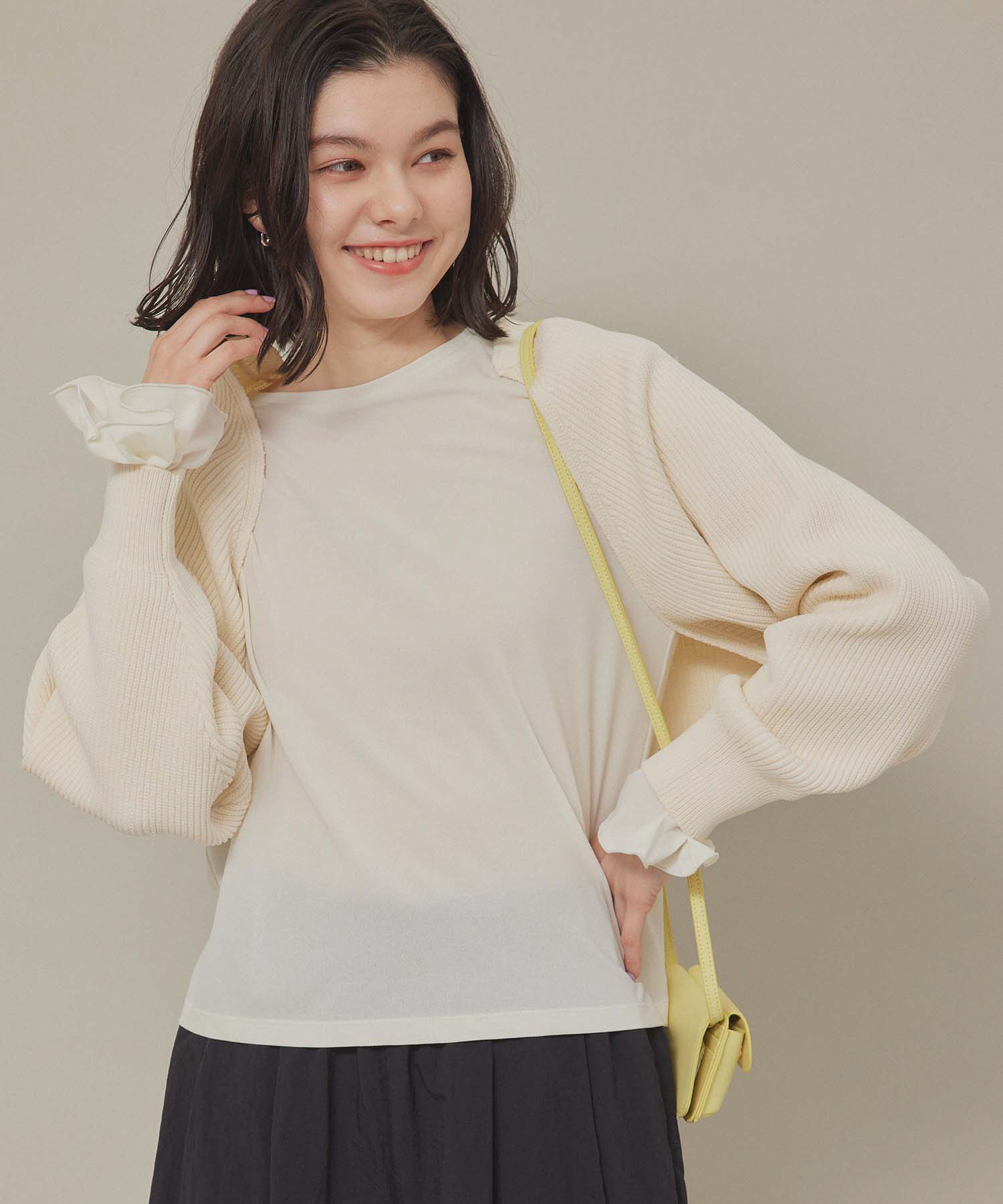 ROPE' PICNIC R「スポンディッシュショートカーディガン」|カーディガン|