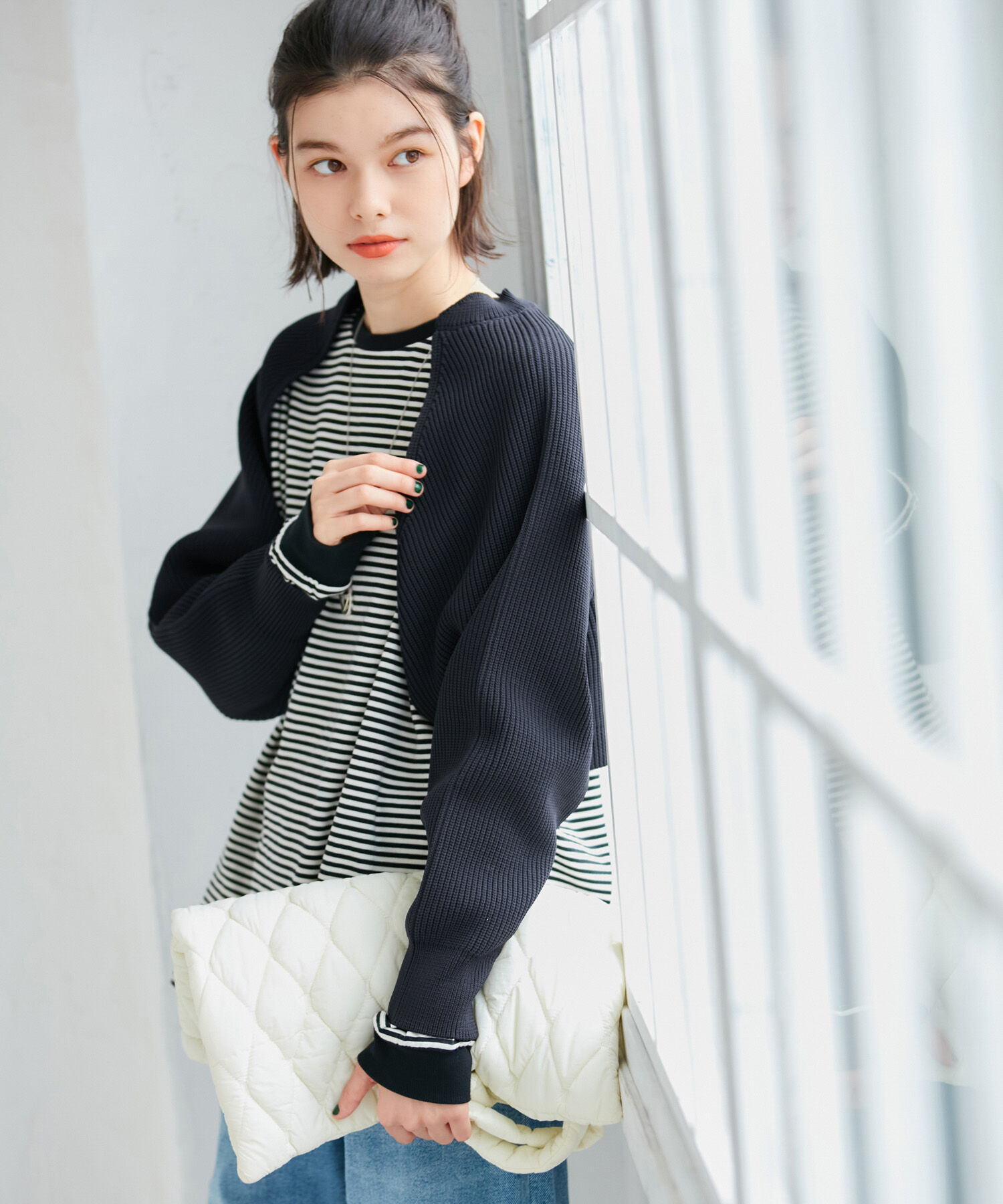 ROPE' PICNIC R「スポンディッシュショートカーディガン」|カーディガン|