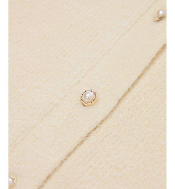 Rope&rsquo;Picnic「【新色追加】スフレニットシリーズ パールボタンショートカーディガン/イージーケア・リンクコーデ」|カーディガン|