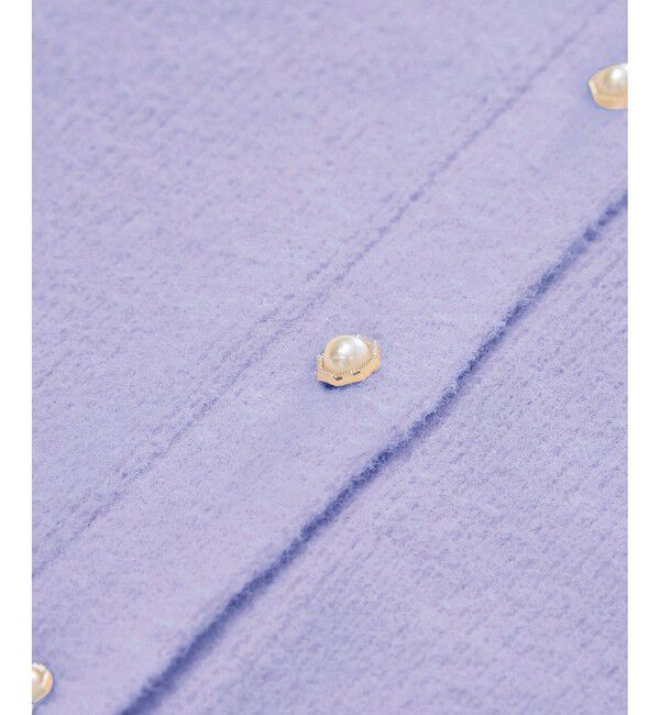 Rope&rsquo;Picnic「【新色追加】スフレニットシリーズ パールボタンショートカーディガン/イージーケア・リンクコーデ」|カーディガン|