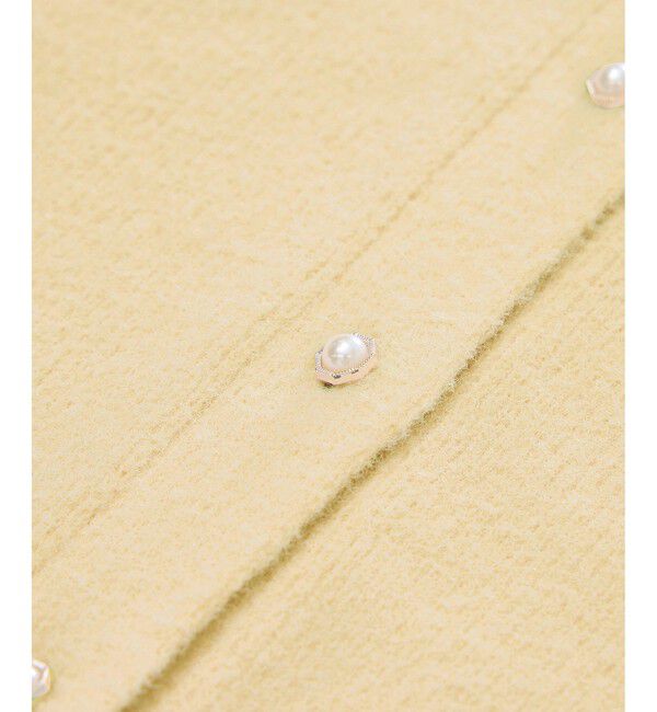 Rope&rsquo;Picnic「【新色追加】スフレニットシリーズ パールボタンショートカーディガン/イージーケア・リンクコーデ」|カーディガン|