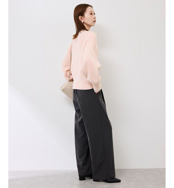 Rope&rsquo;Picnic「【新色追加】スフレニットシリーズ パールボタンショートカーディガン/イージーケア・リンクコーデ」|カーディガン|