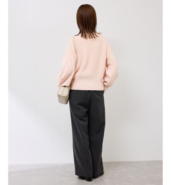 Rope&rsquo;Picnic「【新色追加】スフレニットシリーズ パールボタンショートカーディガン/イージーケア・リンクコーデ」|カーディガン|