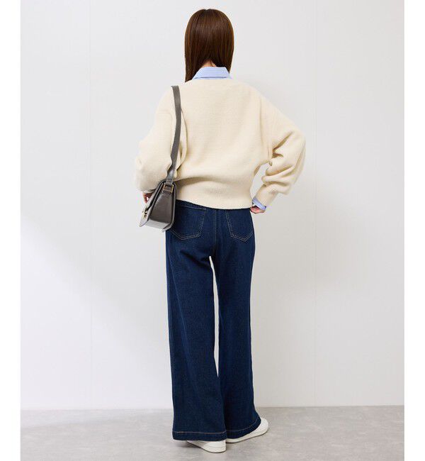 Rope&rsquo;Picnic「【新色追加】スフレニットシリーズ パールボタンショートカーディガン/イージーケア・リンクコーデ」|カーディガン|