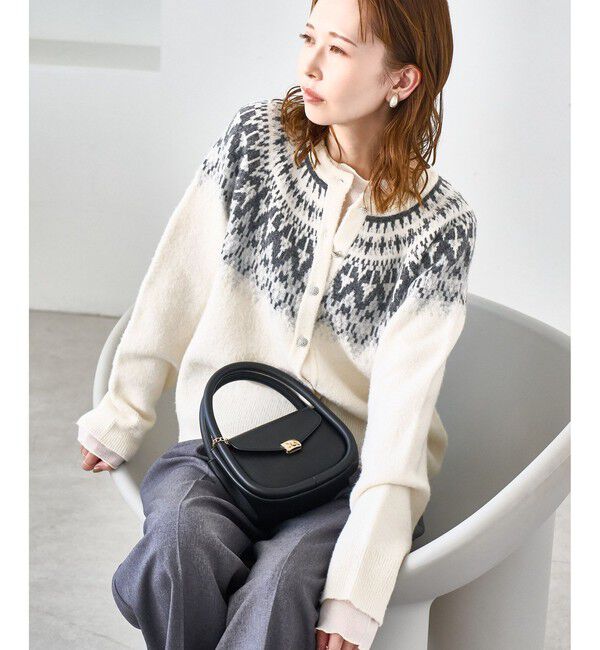 Rope&rsquo;Picnic「ノルディック柄カーディガン」|カーディガン|