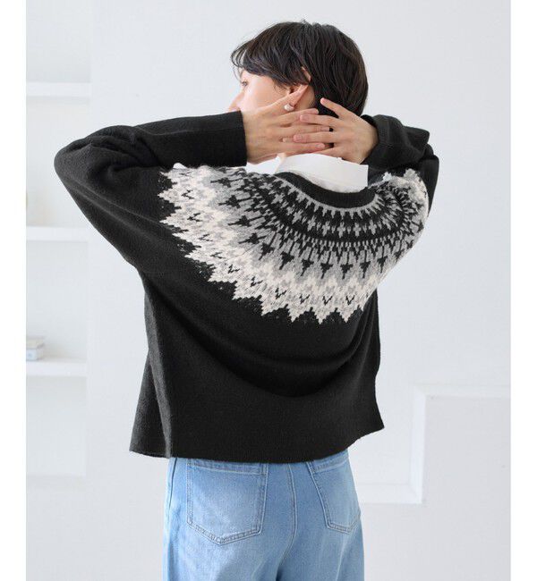 Rope&rsquo;Picnic「ノルディック柄カーディガン」|カーディガン|