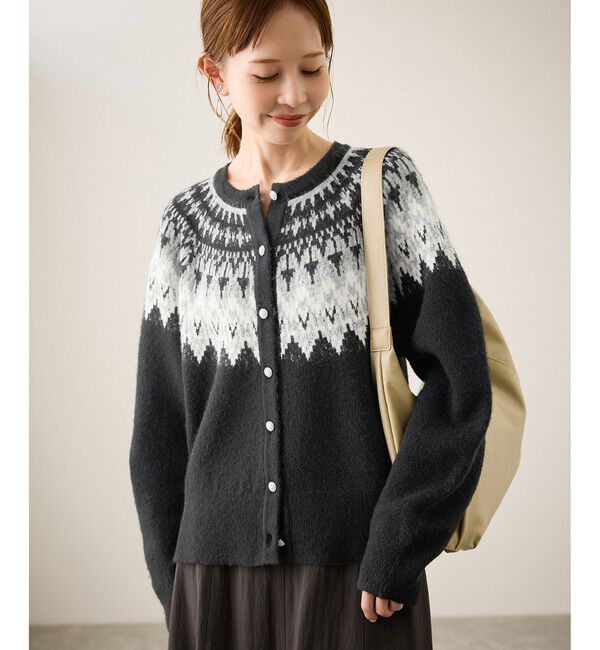 Rope&rsquo;Picnic「ノルディック柄カーディガン」|カーディガン|