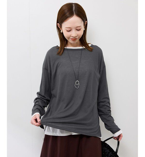 Rope&rsquo;Picnic「シアーロングスリーブTシャツ」|Tシャツ・カットソー|
