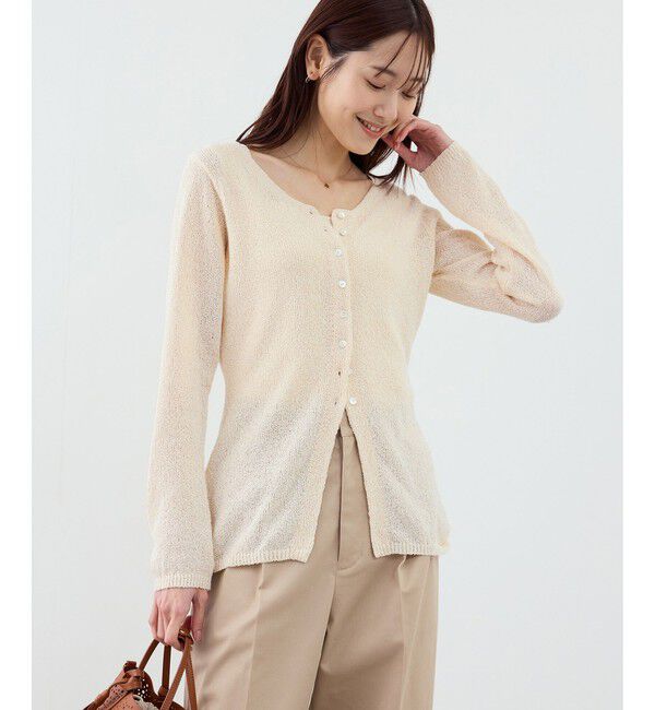 Rope&rsquo;Picnic「【WEB限定】コンパクトVネックカーディガン」|カーディガン|
