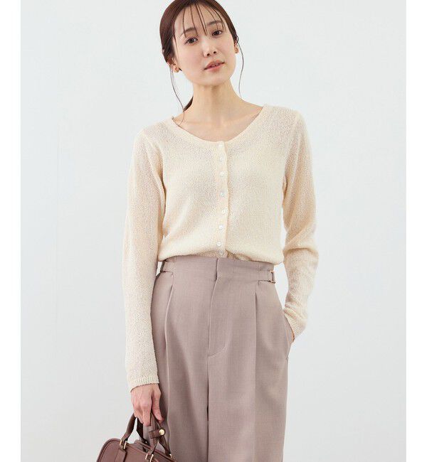 Rope&rsquo;Picnic「【WEB限定】コンパクトVネックカーディガン」|カーディガン|