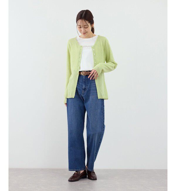 Rope&rsquo;Picnic「【WEB限定】コンパクトVネックカーディガン」|カーディガン|