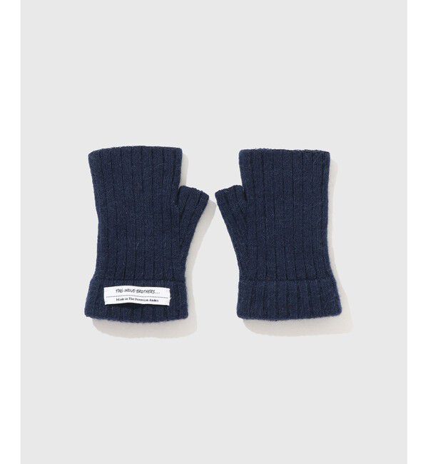 ADAM ET ROPE'「【THE INOUE BROTHERS...together with ADAM ET ROPE'】BRUSHED HAND WARMER」|手袋|ネイビー(40)