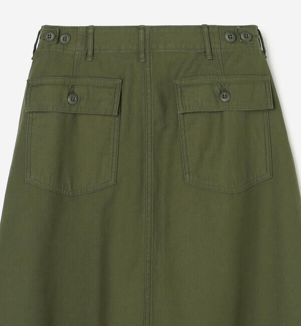  「orSlow | バックサテン ファティーグスカート WOMEN」|スカート|