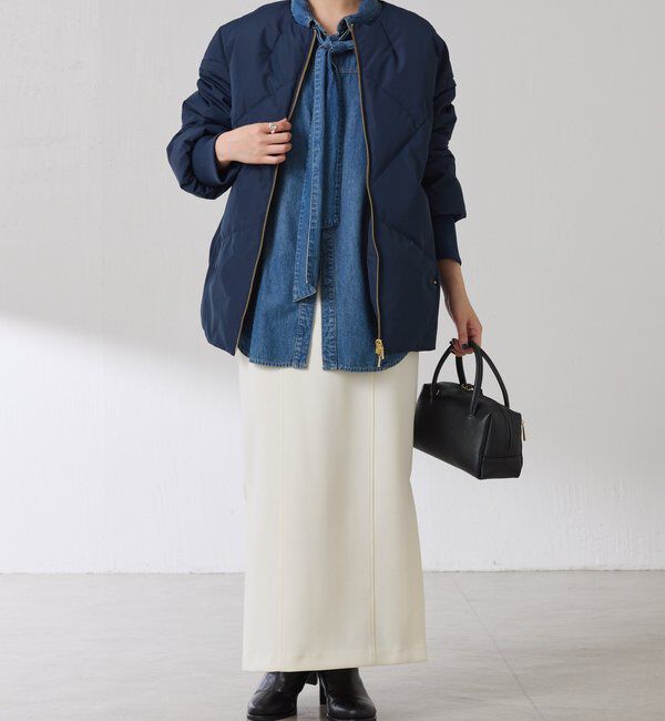  「ノーカラーダウンコート」|その他|