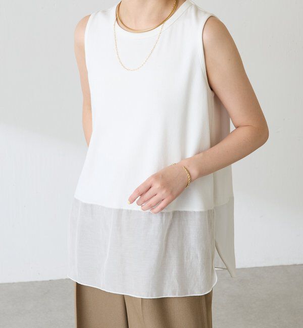  「【C&prime;NOTE/ノート】【新色登場】裾シアータンクトップ」|Tシャツ・カットソー|