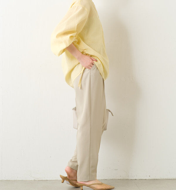  「ジップドロストブラウス」|シャツ・ブラウス|