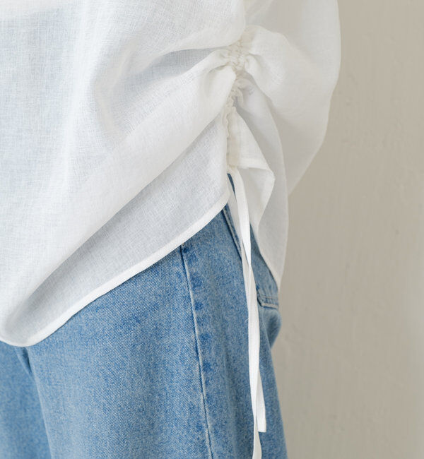  「ジップドロストブラウス」|シャツ・ブラウス|