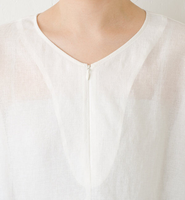  「ジップドロストブラウス」|シャツ・ブラウス|