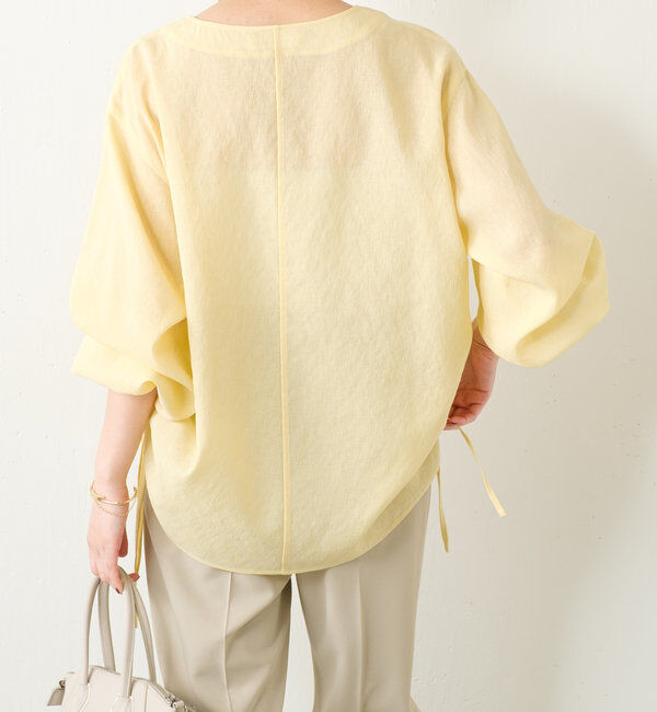  「ジップドロストブラウス」|シャツ・ブラウス|