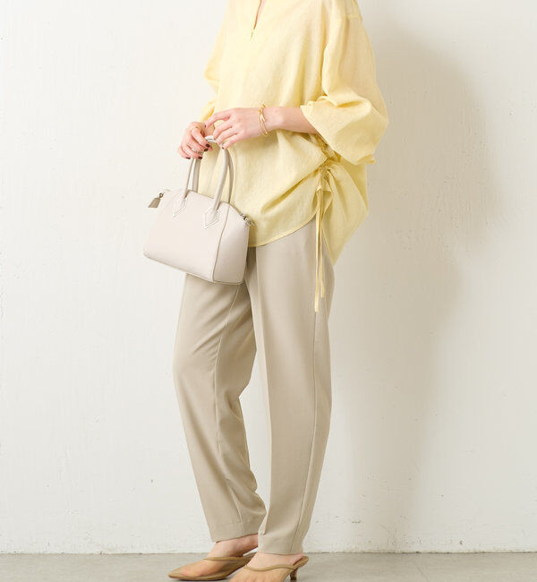  「ジップドロストブラウス」|シャツ・ブラウス|