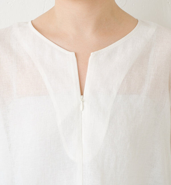  「ジップドロストブラウス」|シャツ・ブラウス|