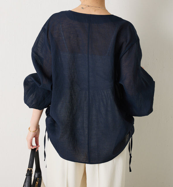  「ジップドロストブラウス」|シャツ・ブラウス|