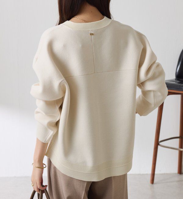  「スウェットライクラウンドヘムニット」|ニット・セーター|