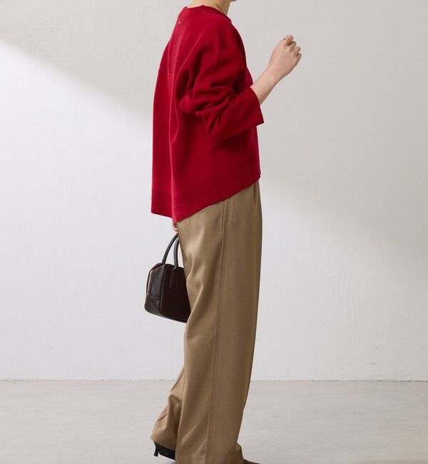  「スウェットライクラウンドヘムニット」|ニット・セーター|